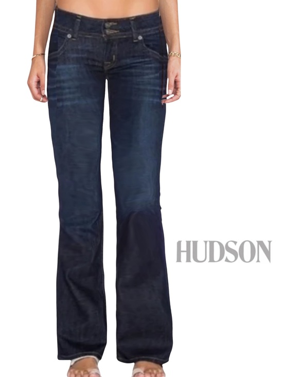 Hudson Jeans Denim - HUDSON new Signature Low-Rise Boot Cut Dark Indigo Soft Stretch Jeans NWOT